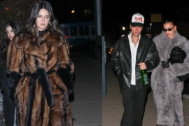 How Kendall Jenner And Hailey Bieber Flaunt Their Winter Coats In Aspen