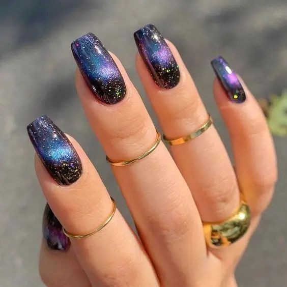 Galaxy Nails Style