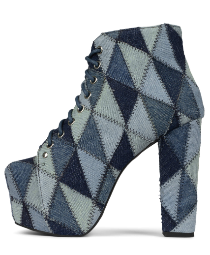 Jeffrey Campbell Boone Denim Booties