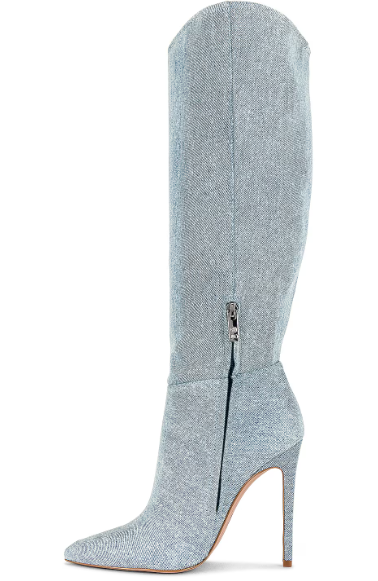 Revolve Denim Knee-High Boots