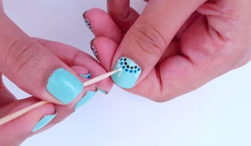 Nail Art with Toothpicks