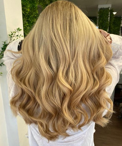 Golden Blonde Bombshell Hair