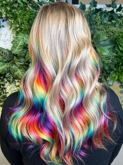 Rainbow Strands Hair