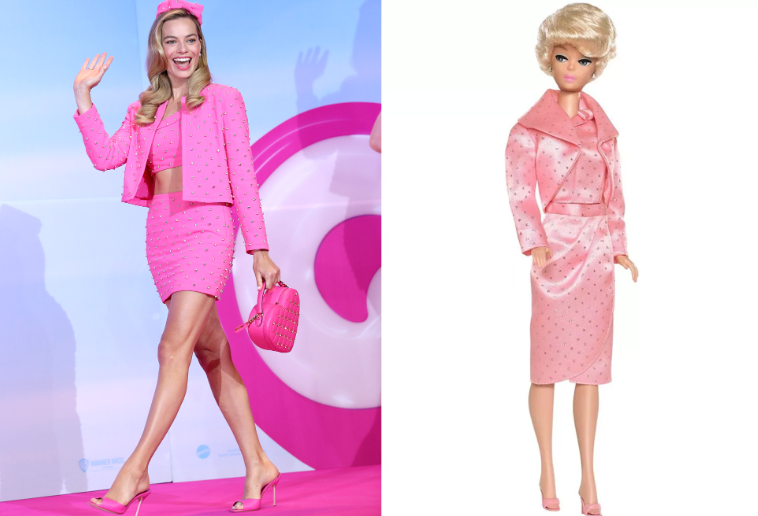 Margot Robbie Sparkling Pink Barbie Costume