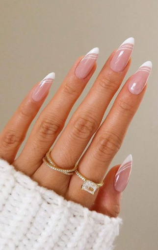 Pink Ombre Nails: White With A Touch Of Nude