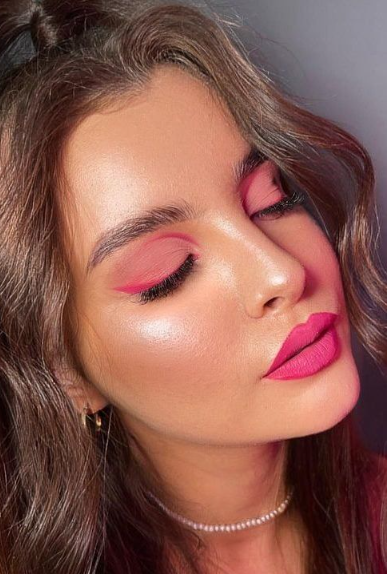 Pink Monochromatic Makeup