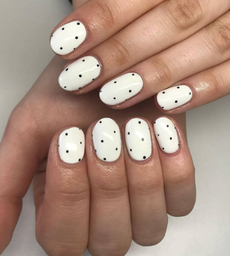 Polka Dot Delight Nails