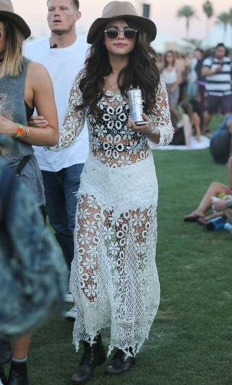 Selena Gomez Boho-Inspired Flowy Dress