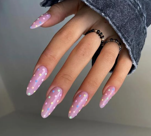 Sweet Light Purple Polka Dots