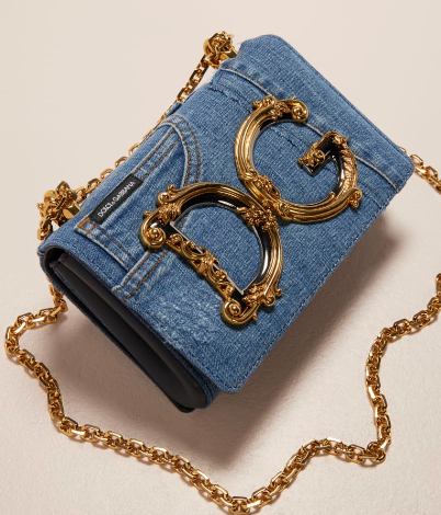 Dolce & Gabbana Patchwork Denim Crossbody Bag