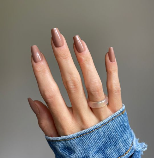 Polished Nude Nails