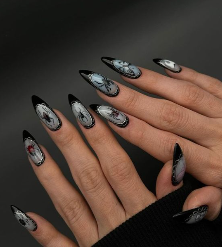 Dark Haunted Nails