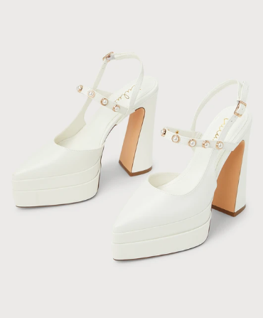 Pointed Toe Platform Heels