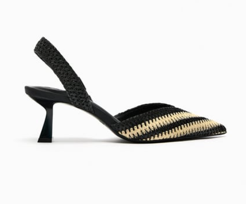 Zara Kitten Heel Slingbacks