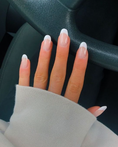 Milky White French Tips