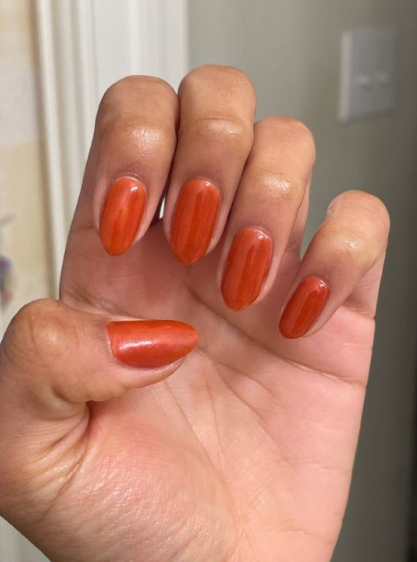 Orange Nail Designs For Winter