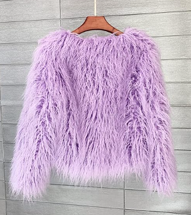 Foefaik - Winter Fluffy Faux Fur Coat