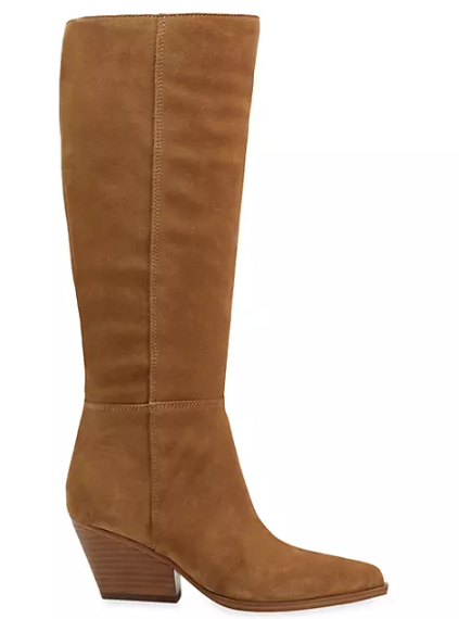 Marc Fisher LTD Suede Low-Heel Tall Boots