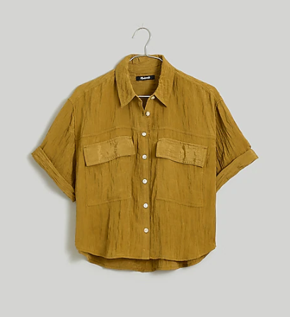 Madewell - Crinkled Button-Up Shirt