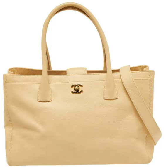 Chanel Leather Cerf Shopper Tote
