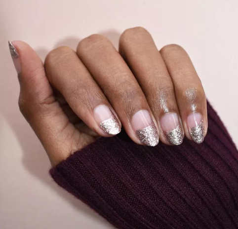 Swoop Glittery Thick French Tips