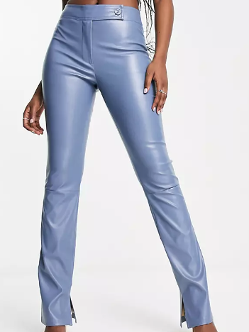 Asos - Blue Leather Pants