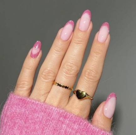 Velvet Pink French Tips