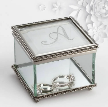 Personalized Initial Jewelry Box