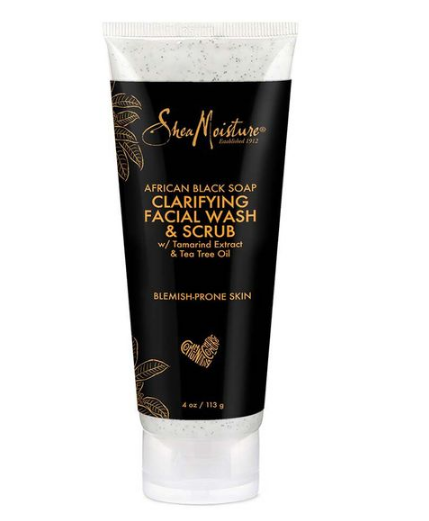 Shea Moisture African Black Soap Bamboo Charcoal Scrub