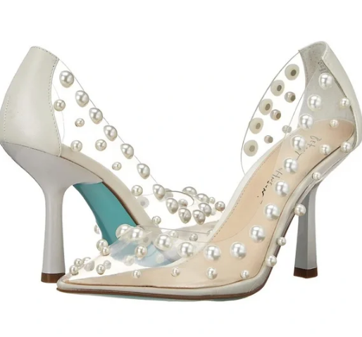 Betsey Johnson Sb-Halo Pearl Pumps Heel