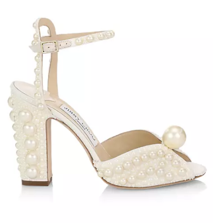 Jimmy Choo Sacaria Pearl-Embellished Platform Heels