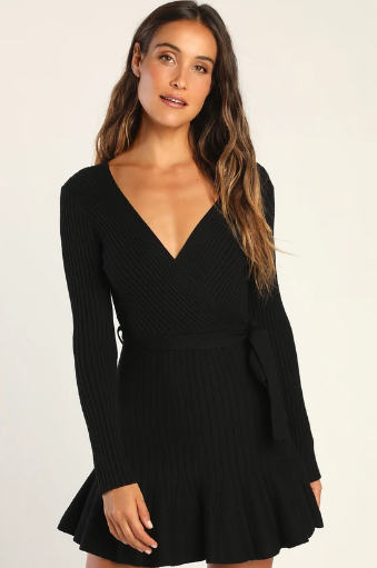 Little Black Sweater Dress