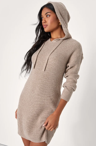 Hooded Sweater Dress