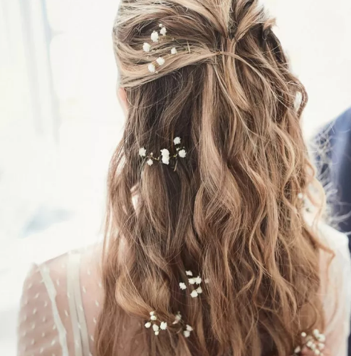 Baby's Breath And Soft Waves