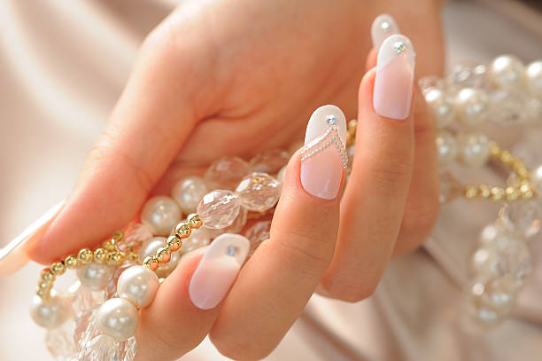 Simple Rhinestone Nail Designs For A Glam Look
